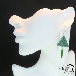 Boucles d'oreilles pyramide