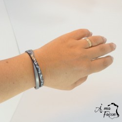 Bracelet bicolore femme