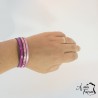 Bracelet femme tricolore