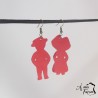 Boucles d'oreilles couple Alsacien