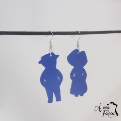 Boucles d'oreilles couple Alsacien