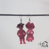 Boucles d'oreilles couple Alsacien