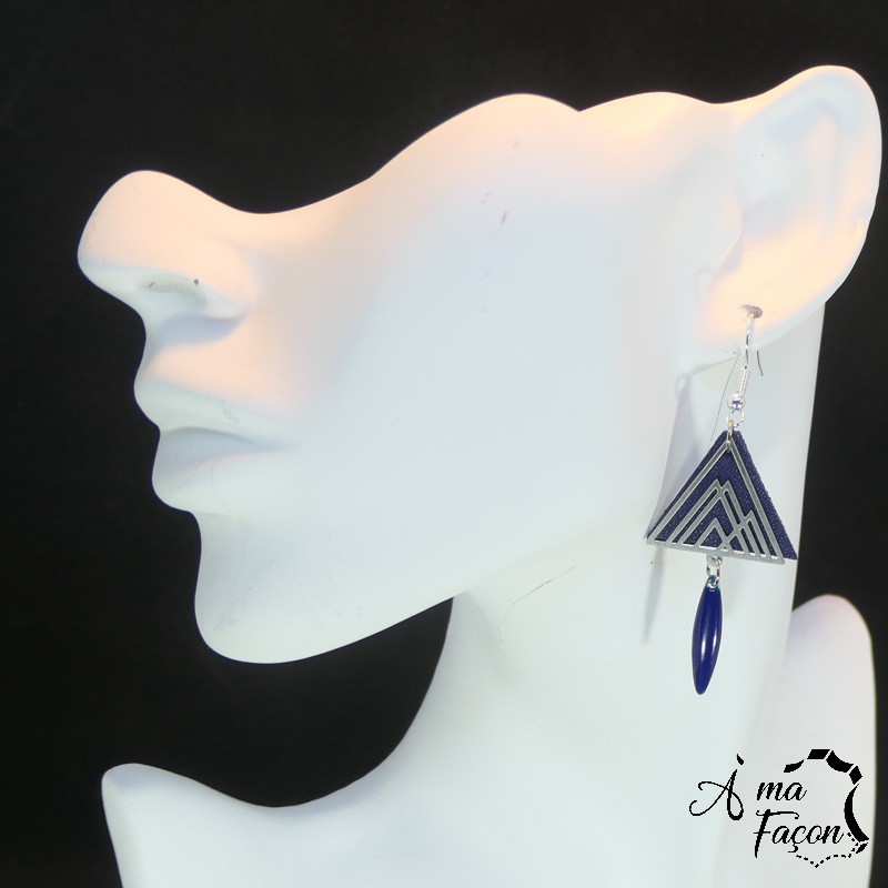 Boucles d'oreilles pyramide