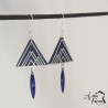 Boucles d'oreilles pyramide