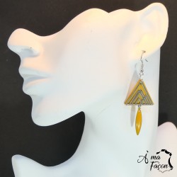 Boucles d'oreilles pyramide