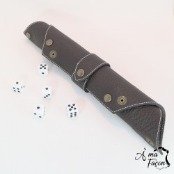 Plateau de dés en cuir - À ma façon