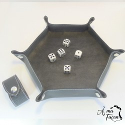 Plateau de dés en cuir - À ma façon
