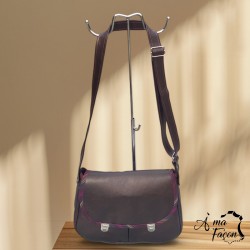 sac à main femme en bandoulière, en cuir - À ma façon