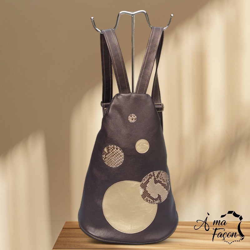 sac à dos femme, en cuir - À ma façon