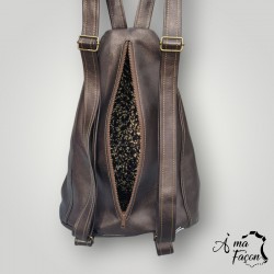 sac à dos femme, en cuir - À ma façon