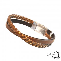 bracelet double en cuir - À ma façon