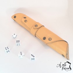 Plateau de dés en cuir - À ma façon