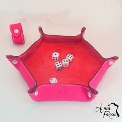Plateau de dés en cuir - À ma façon