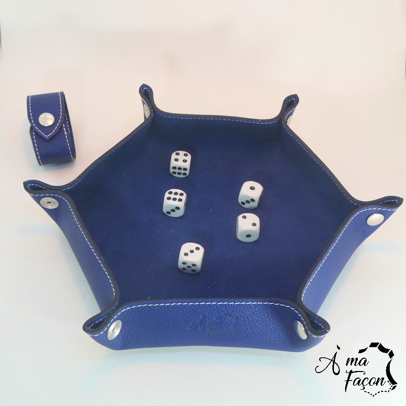 Plateau de dés en cuir - À ma façon