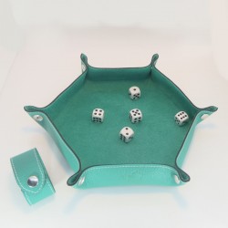 Plateau de dés en cuir - À ma façon